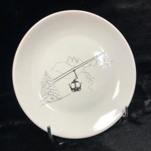 Assiette à Dessert Télécabine